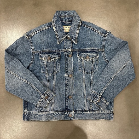 NWOT Free People Jolene Trucker Denim Jean Jacket Sz XS - Picture 10 of 12